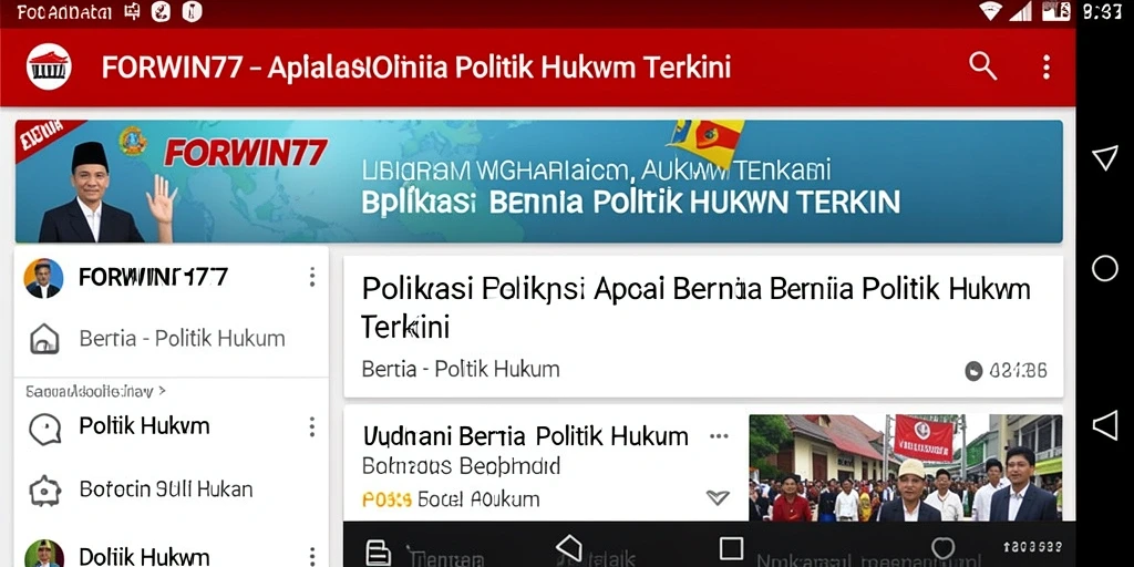 Tampilan antarmuka aplikasi FORWIN77 yang sederhana dan informatif.