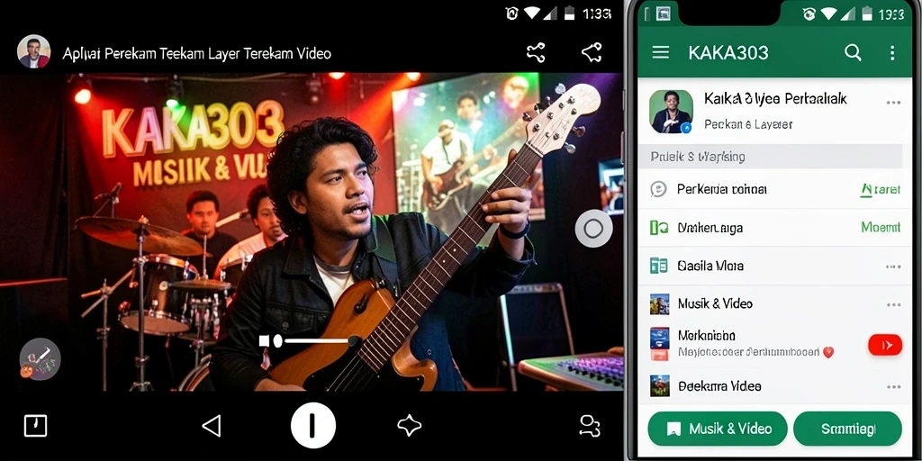 Tampilan antarmuka KAKA303 saat merekam layar dengan fitur lengkap.