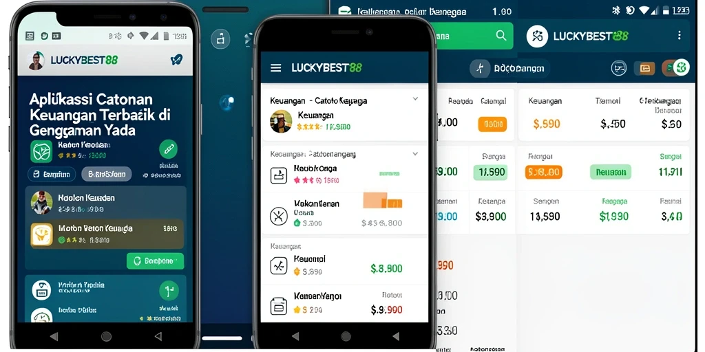 Tampilan antarmuka aplikasi Catatan Keuangan LUCKYBEST88 yang simpel dan efisien.