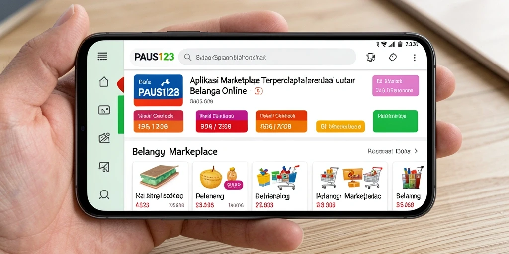 Antarmuka aplikasi PAUS123 yang sederhana dan mudah digunakan.