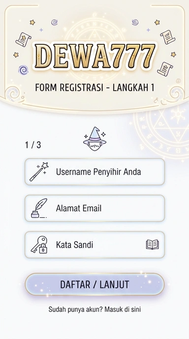 Panduan Registrasi Akun Baru Dewa777 untuk Android